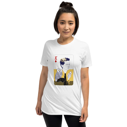 Unisex Baumwoll-T-Shirt Softstyle, weiß ● groß